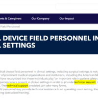 technical support description from Medtronic.