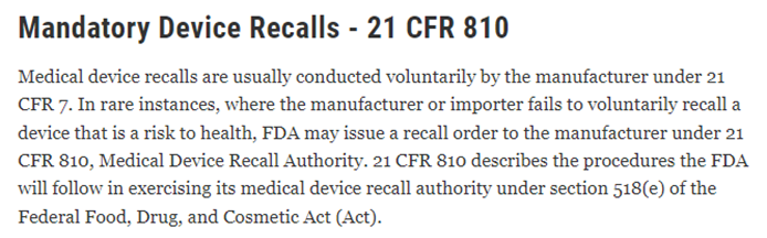 fda recall