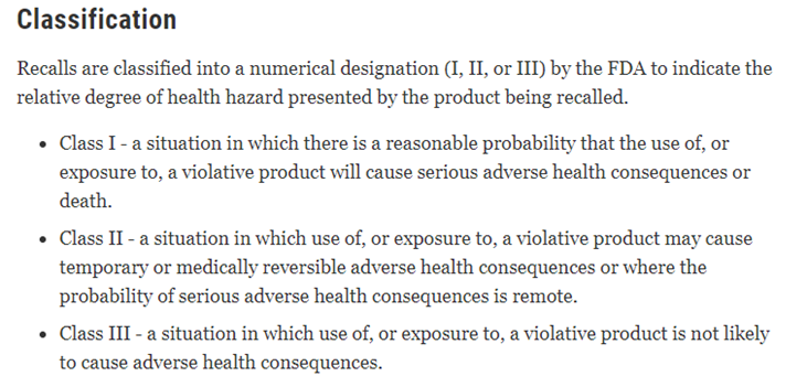 fda recall